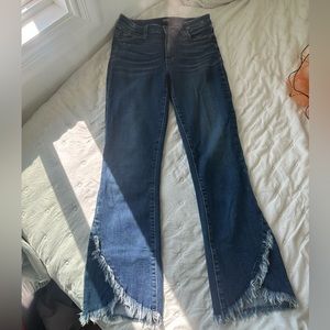 PAIGE crop flare jeans